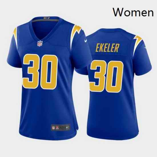 Women Nike Los Angels Chargers 30 Austin Ekeler Blue Vapor 2nd AlternateLimited Jersey